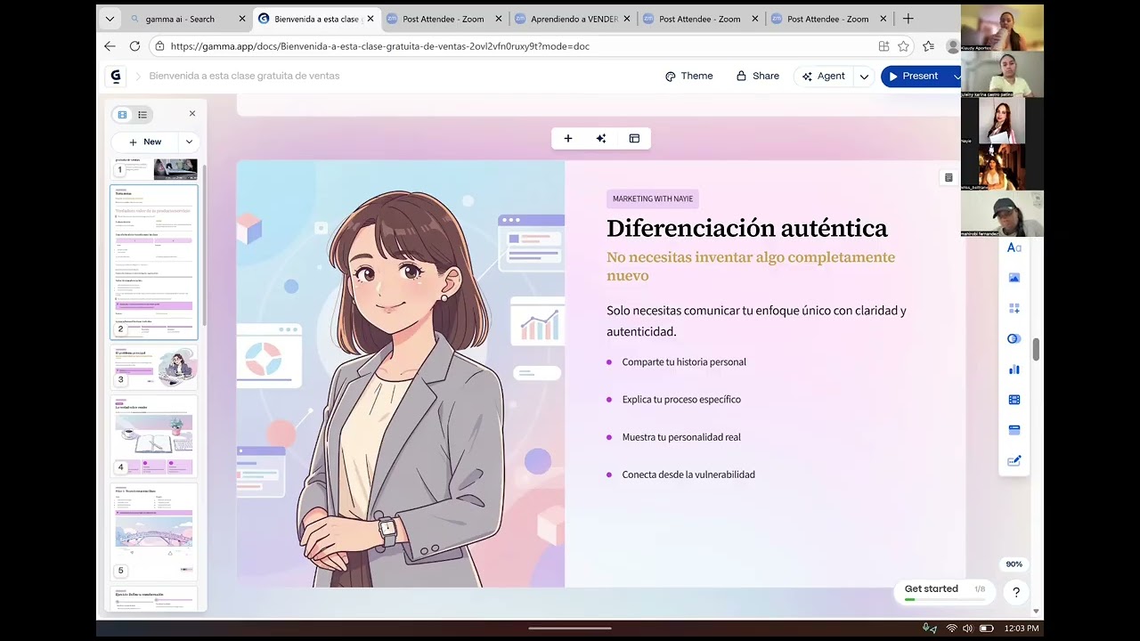 Aprendiendo a vender con nayarith @digitalnayie