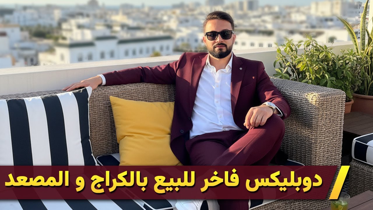 🚨 دوبليكس فاخر للبيع بالكراج و المصعد 😍 badr marouani  😍