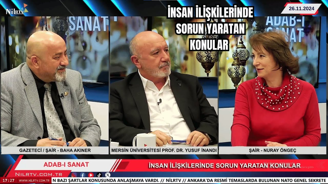 İletişmek mi İletişememek mi?  Prof.Dr. Yusuf İnandı, Baha Akıner Ve Nuray Öngeç İle Adabı Sanat