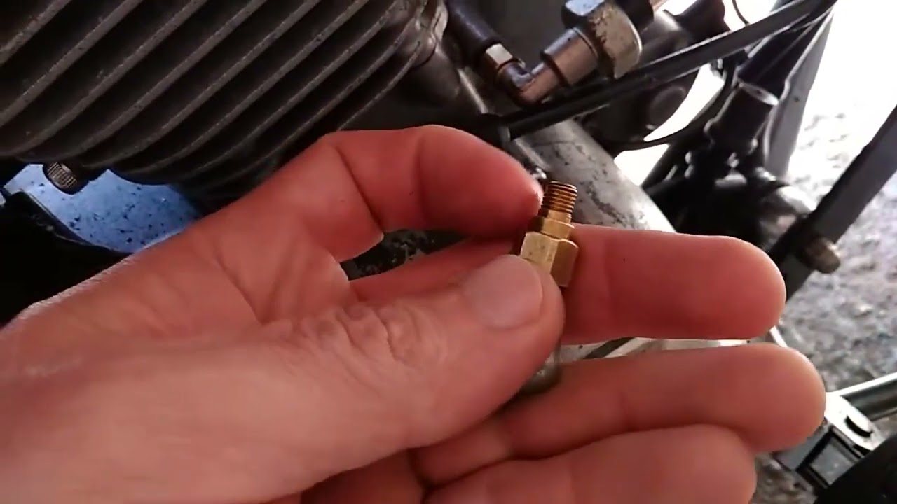 Virago 250 Xv 250S instalação  Sensor Óleo