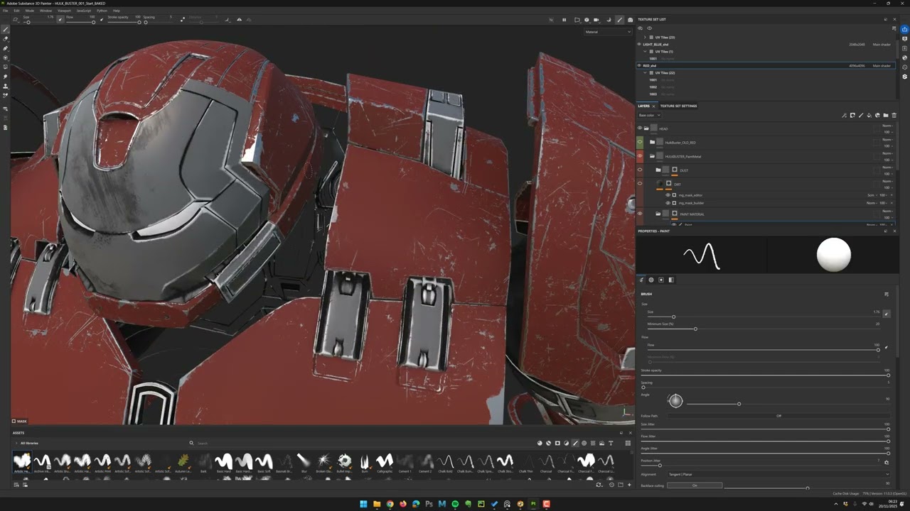 Hulk Buster Tutorial - Manual Painting in Substance Painter