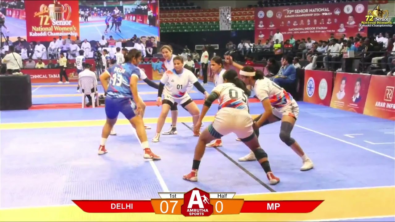 Madhya Pradesh vs Delhi Full Match | 72nd Senior National Women’s Kabaddi Championship 2026 