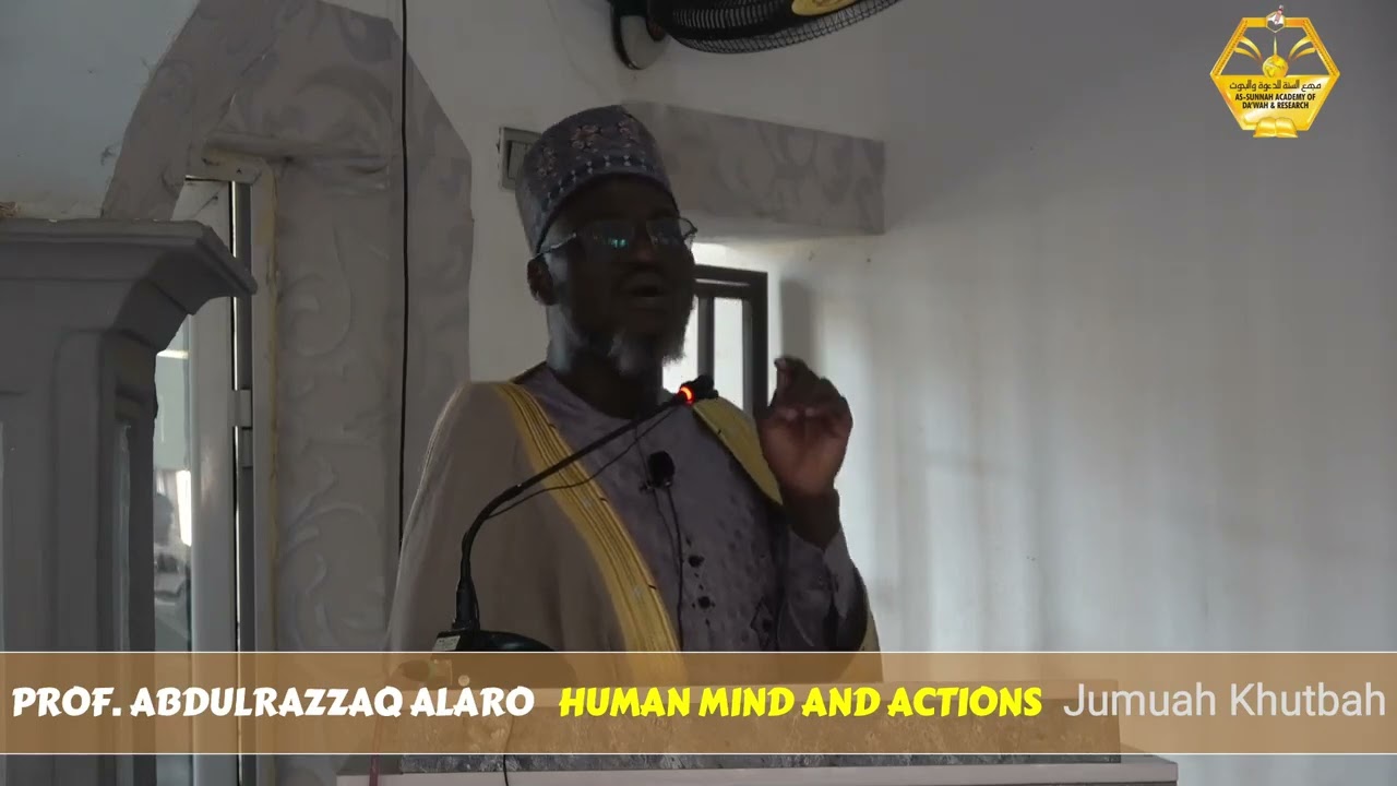 Human Mind And Actions || PROF ALARO