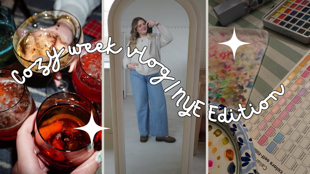 My First Vlog!!🌷 (morning routine, nye, crocheting, friends, shopping hauls)