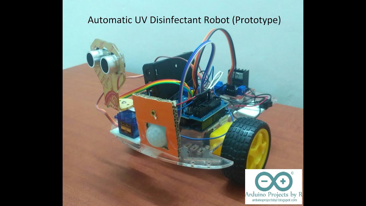 Automatic UV Disinfection Robot (Prototype) #COVID19DetectProtect