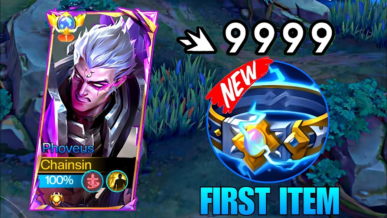 PHOVEUS FIRST ITEM THUNDERBELT🔥 NEW DAMAGE HACK!!100% BROKEN |PHOVEUS BEST BUILD 2025=MLBB