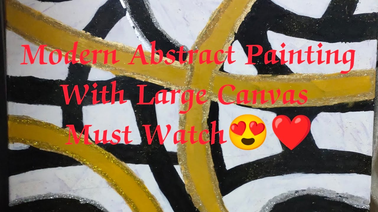 Modern Art With Texture Paste Design|Very Easy Painting🥰 Inspired Art By @NikkiChauhan