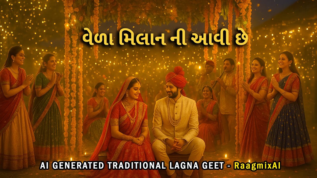 Vela Milan Ni Aavi Che Vela | Gujarati Wedding Song | Raagmix AI | Lagan Geet 2025 | #prewedding