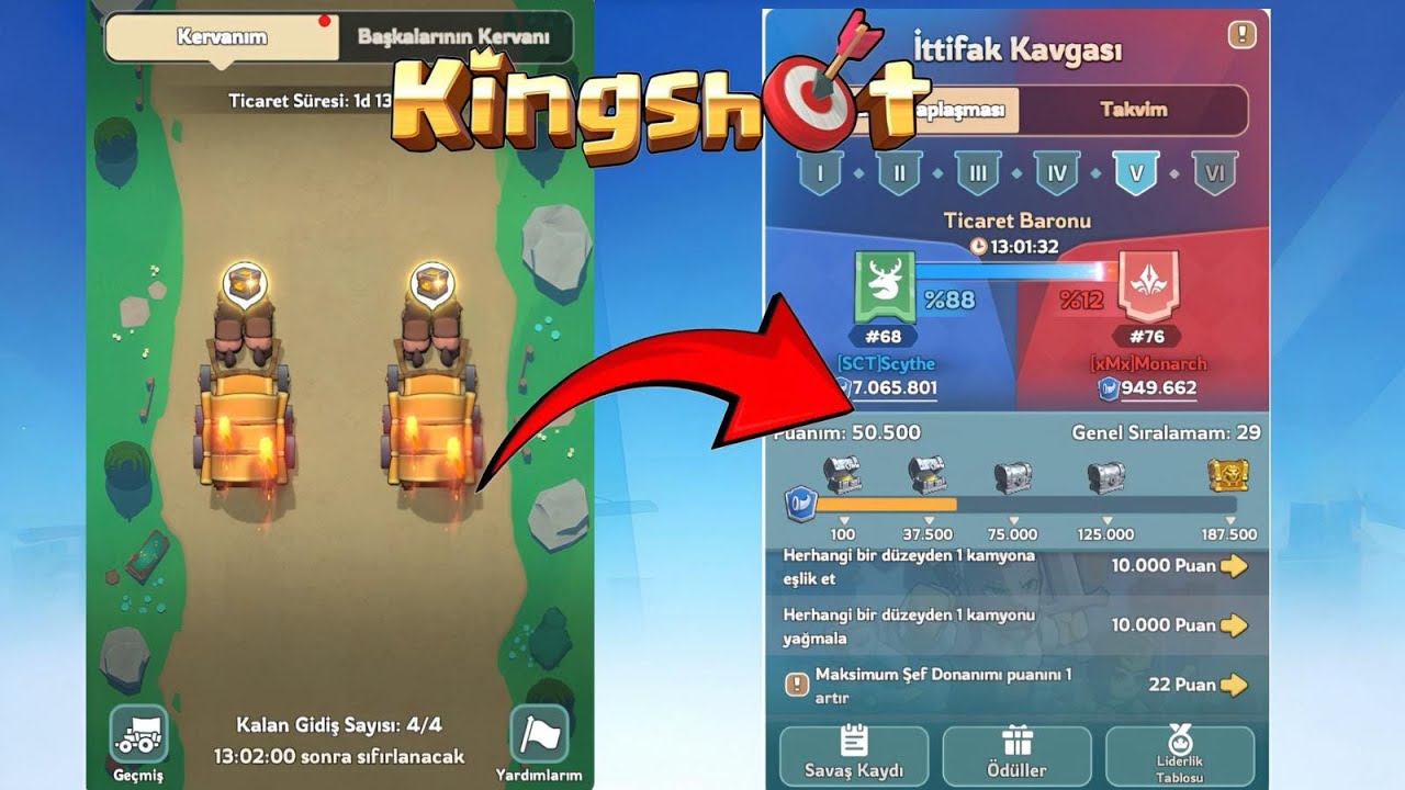 Kingshot İttifak Kavgası ve Tüccar İmparatorluğu İpuçları