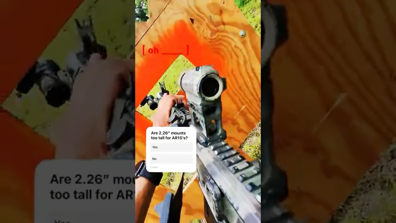 Is my optic mount too tall?