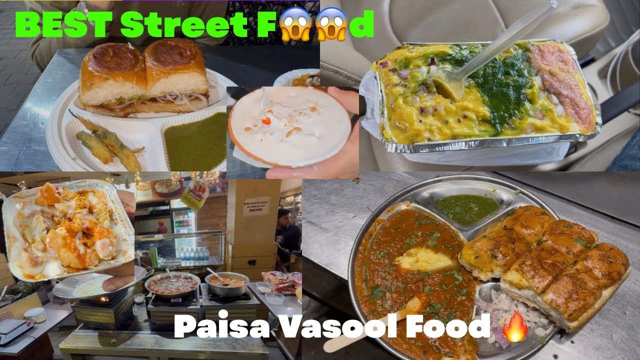 Best Street Food in Mohali 😍 | PAV Bhaji | Fruit Cream 🔥| Dahi Bhalle 
