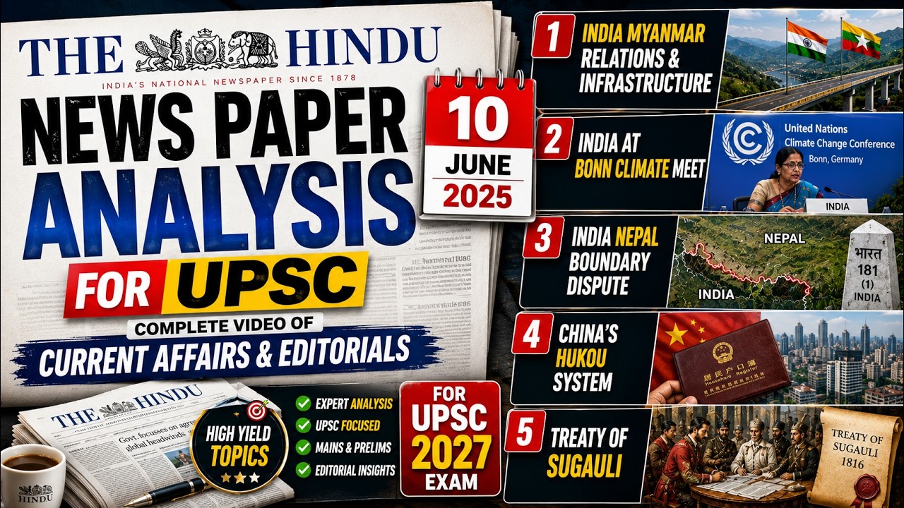 The Hindu Analysis Today | 10 June 2026 | The Hindu Newspaper Analysis | Daily Current Affairs