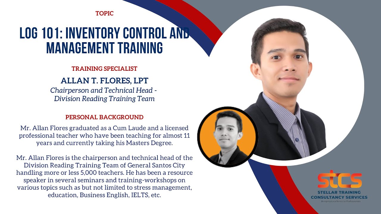 LOG 101: Inventory Control and Management Training [2 HOURS FULL COURSE]