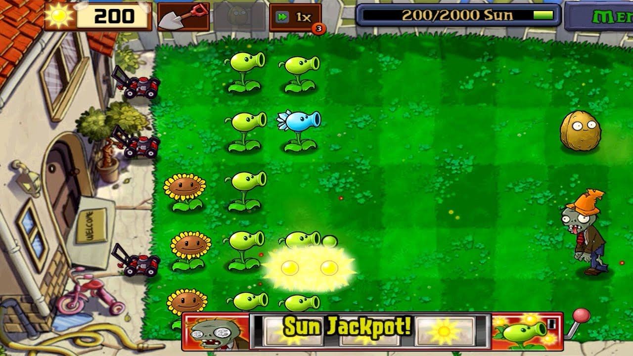 PvZ SLOT MACHINE?! 🎰 SUN JACKPOT 😱
