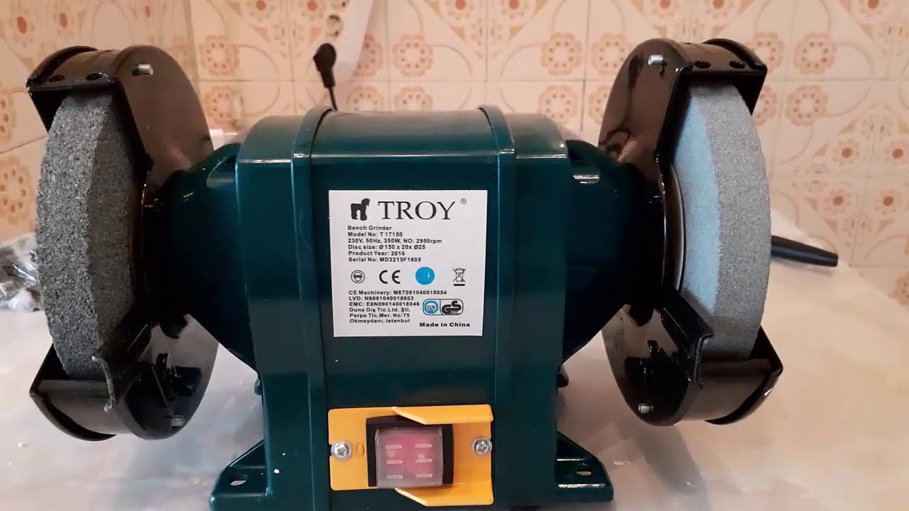 Bench Grinder Troy-Unboxing   Polizor de banc Troy-Unboxing