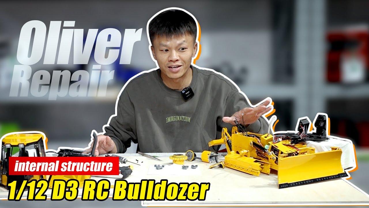 How to disassemble RC 1/14 hydraulic D3 bulldozer for trouble shooting.#rc #rcmodel #rcbulldozer