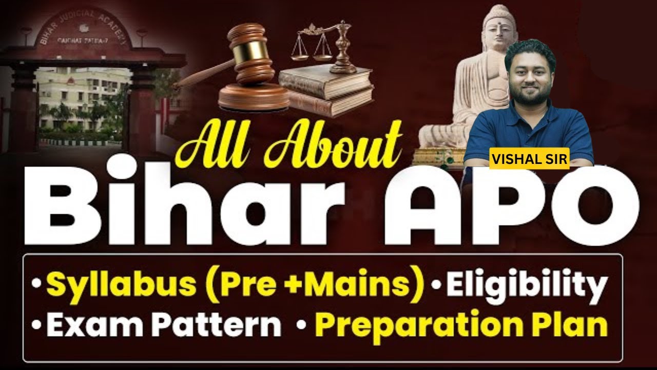 BIHAR APO COMPLETE SYLLABUS || VISHAL SIR || Study for Judicial Services