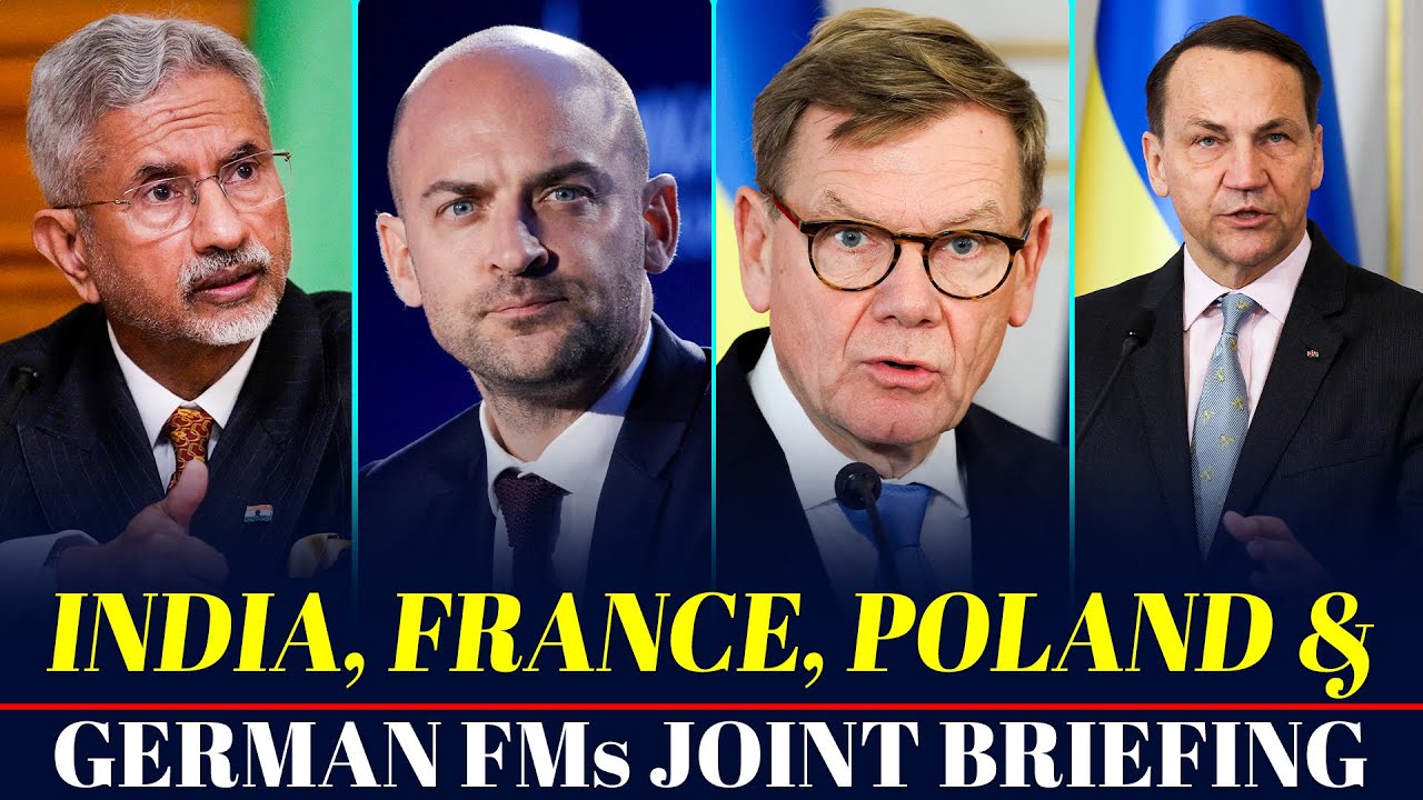 EAM Jaishankar, Weimar Triangle foreign ministers Joint PC| France, Germany and Poland | Paris