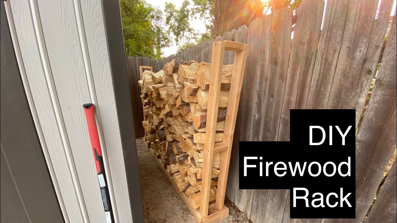 DIY Firewood Rack (no angle cuts!)