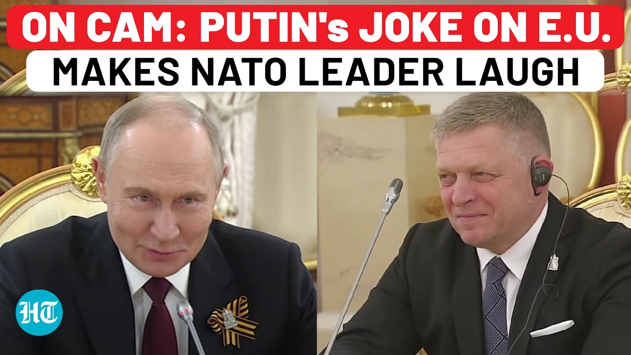 Full In English: Putin's EU Joke Makes Visiting NATO Leader Laugh| Russia Victory Day| Slovakia,Fico
