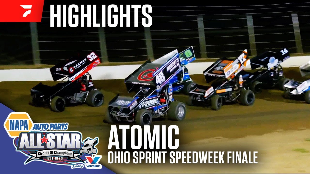 Ohio Sprint Speedweek Finale | All Star Circuit of Champions at Atomic Speedway 6/21/25 | Highlights