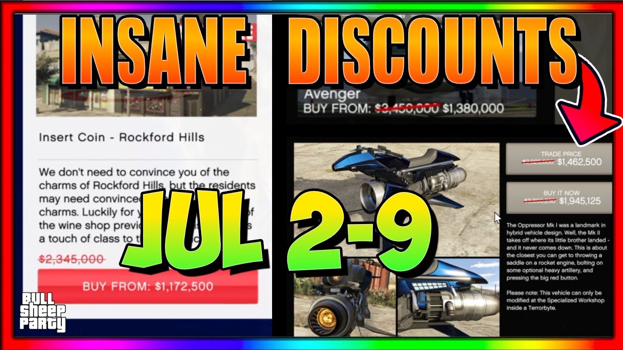 INSANE DISCOUNTS Weekly Update Buyers Guide | What are the Best Discounts GTA 5 Online Weekly Update