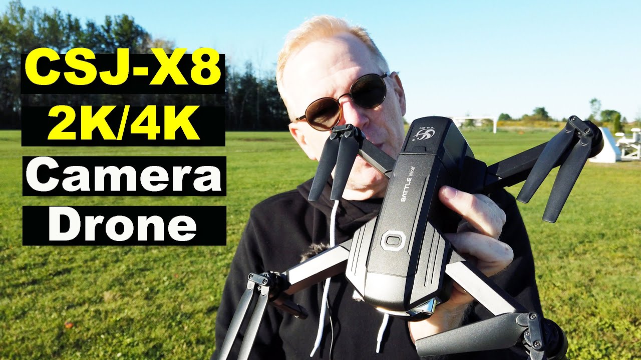 The new CSJ X8 2K/4K Camera Drone with 25 mins Flight Time and Carry Case - Review