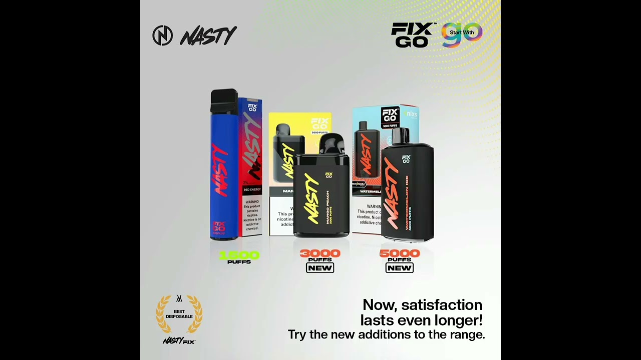 New changeable pod device, Fix Pod & NastyFix 3000 & 5000 puffs