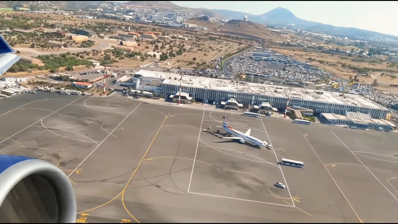 ***ENGINE ROAR*** Powerful go-around | Boeing 737-800 | HER Airport - Greece
