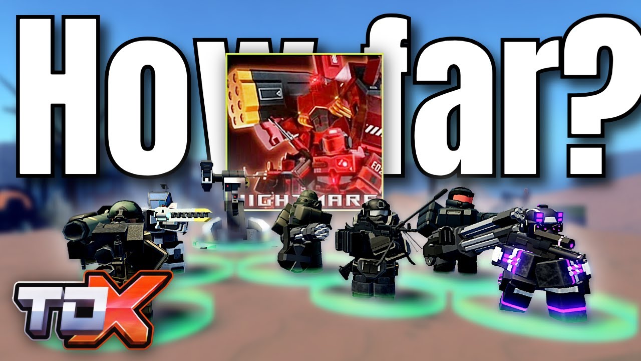Как долго эти усиленные башни продержатся в Кошмаре?... | Tower Defense X | ROBLOX