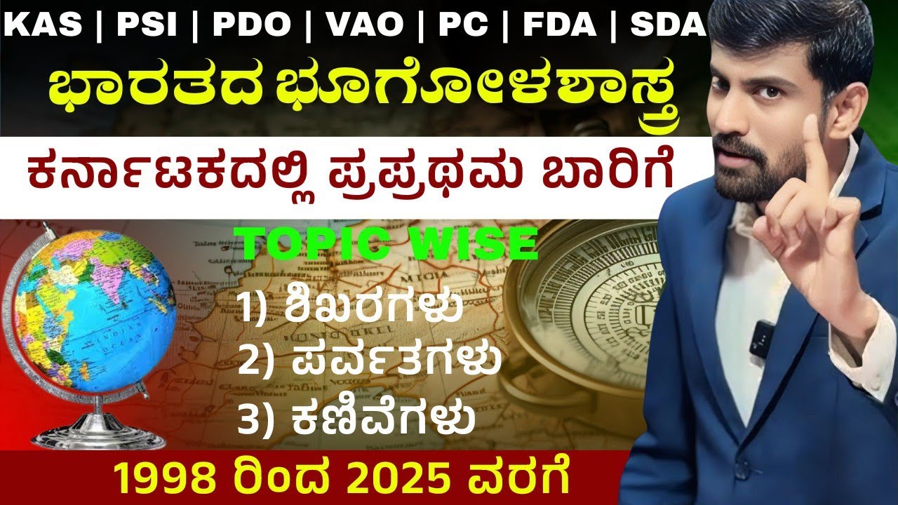 ಭಾರತದ ಭೂಗೋಳಶಾಸ್ತ್ರ chapter -3 ಶಿಖರಗಳು ಪರ್ವತಗಳು ಕಣಿವೆಗಳು