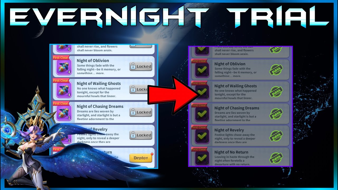 The Evernight Trial Full Tutorial | goddess of Evernight - Nyx