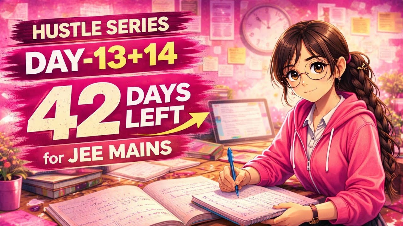 Day-13+14 of Hustle Series | 42Days Left for JEE Mains 🔥