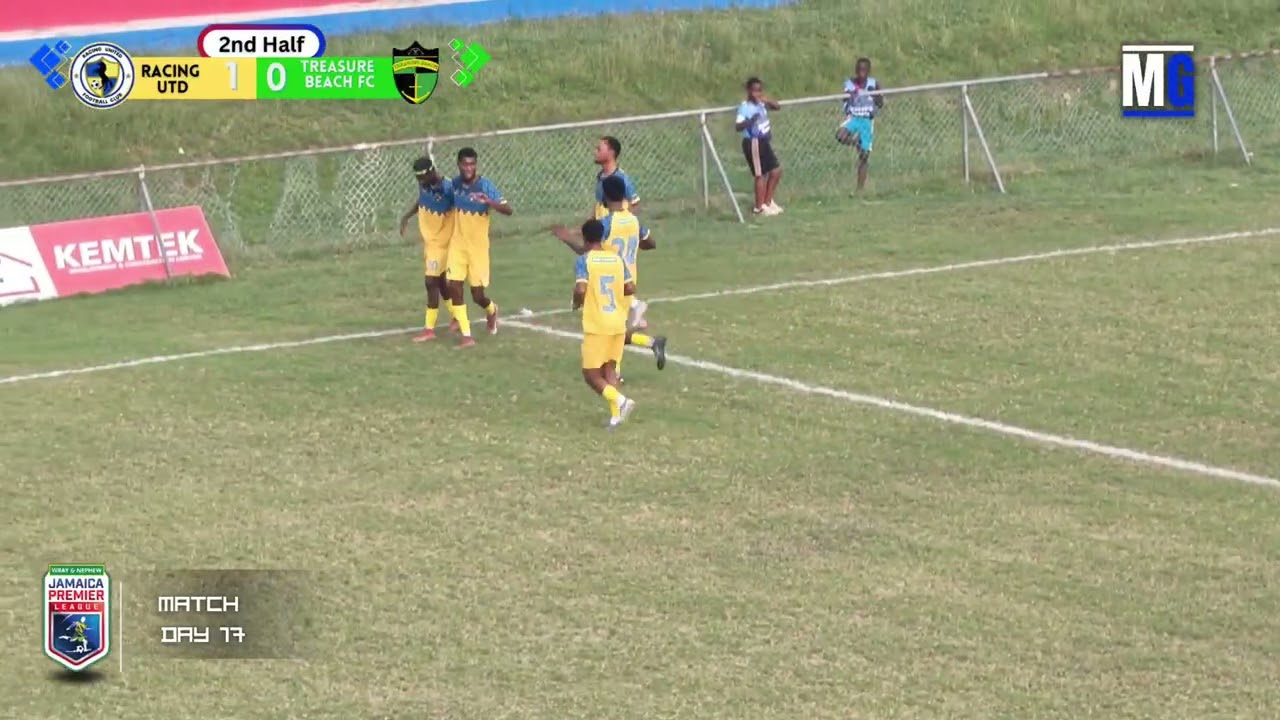 Racing Utd 4-1 Treasure Beach FC Full Match Highlights | Jamaica Premier League Match Day 17