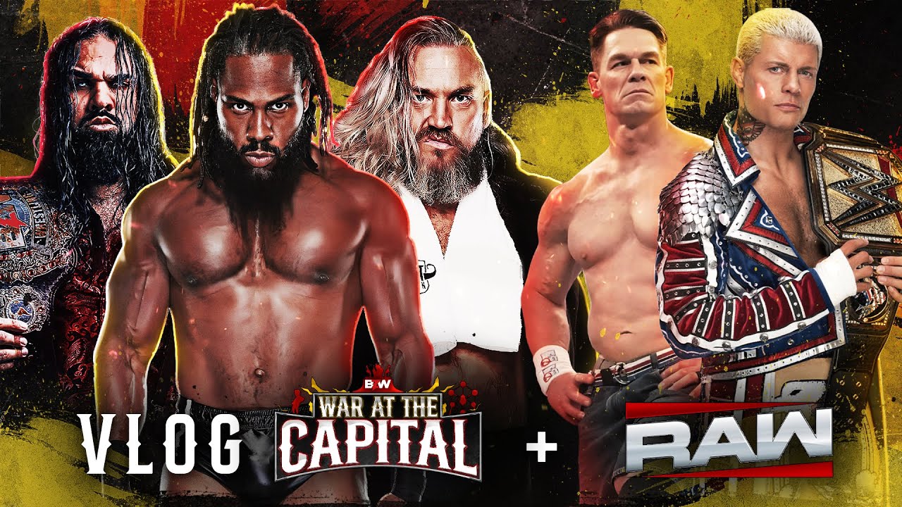 ÉNORME WEEK-END CATCH AVEC BZW ET WWE RAW À BRUXELLES - Vlog BZW War at the Capital