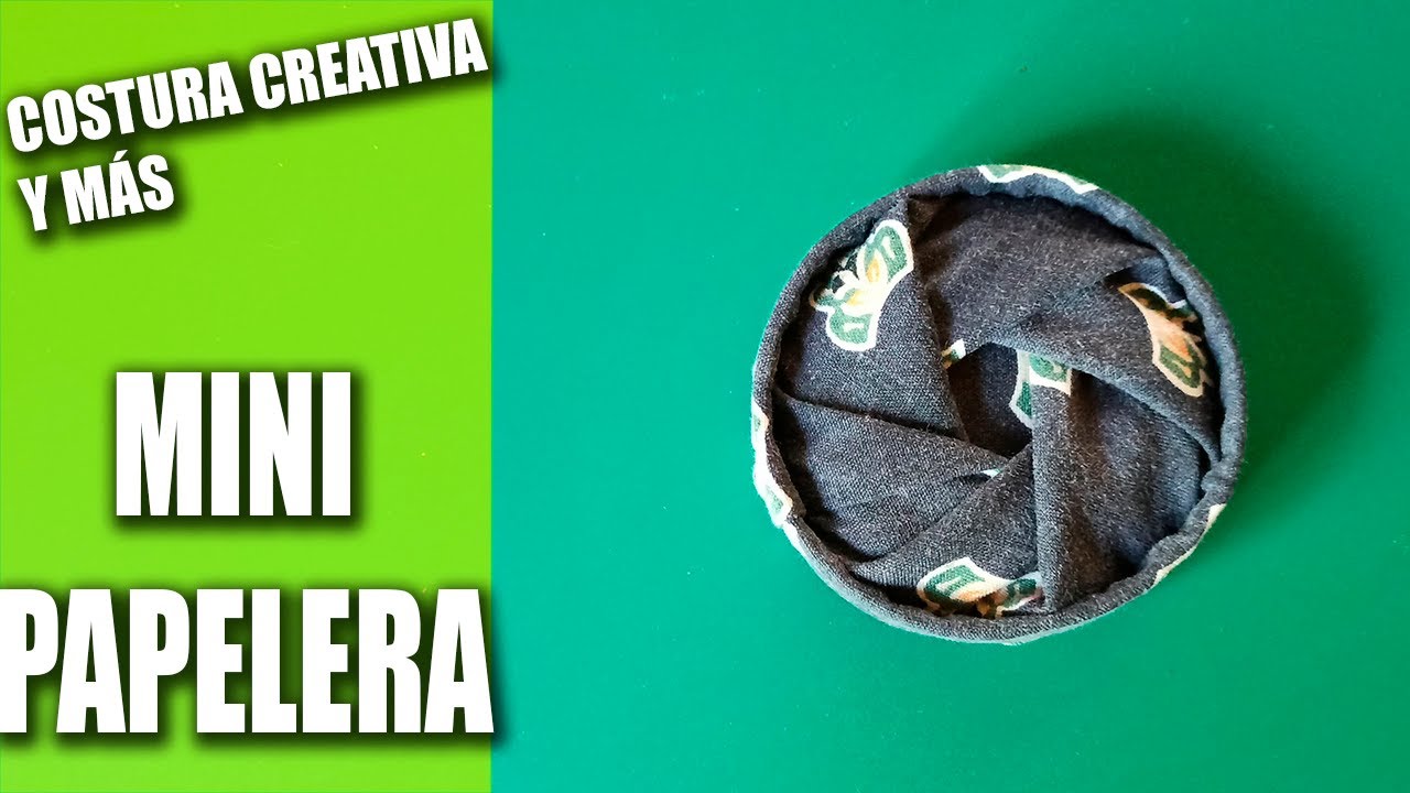 Como hacer 1 🧵 MINI PAPELERA o CESTA 🧵 TUTORIAL