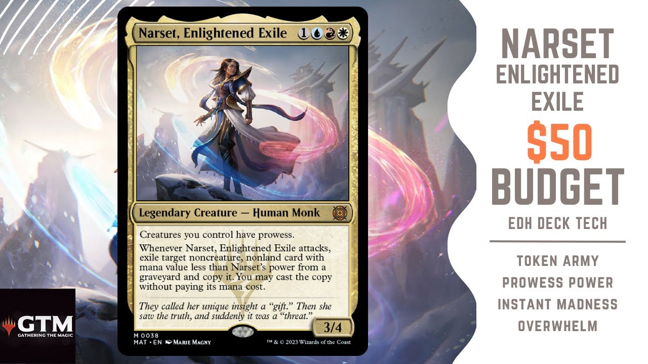 Narset, Enlightened Exile $50 BUDGET EDH Deck Tech! | March of the Machines! | Magic The Gathering