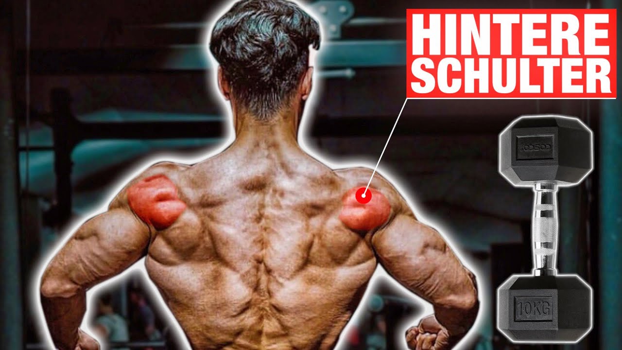 Die 4 BESTEN Hintere Schulter Kurzhantel Übungen (MUSST DU MACHEN!)  | Workout Zuhause