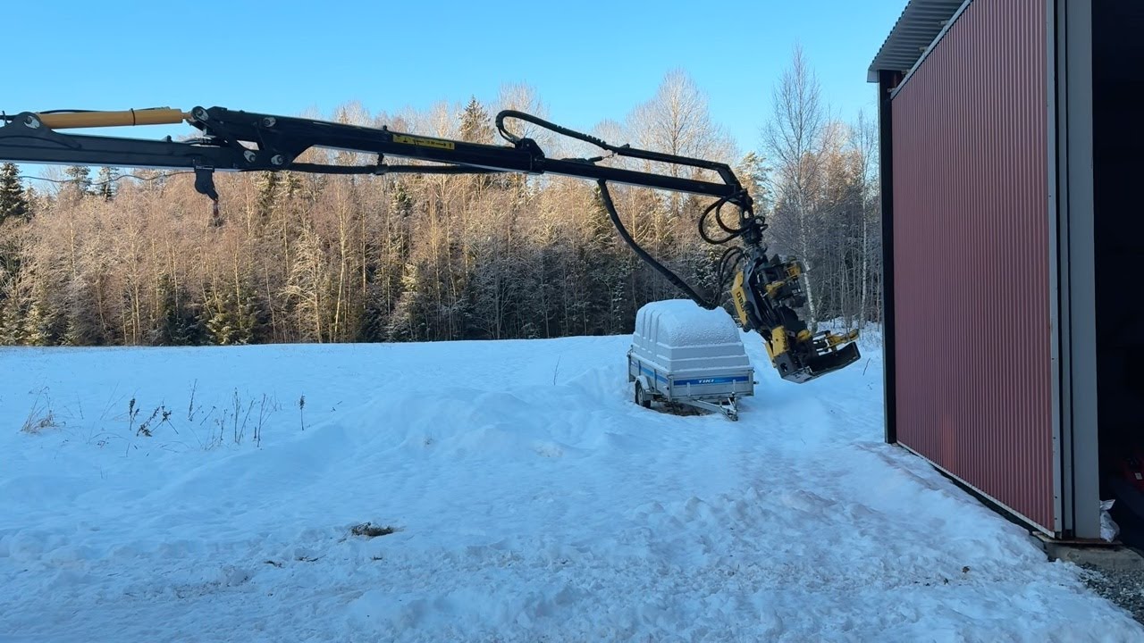 K&ouml;p Skogskran Weimer We- 7000 med stegmatare komplett 3 Punkt  p&aring; Klaravik