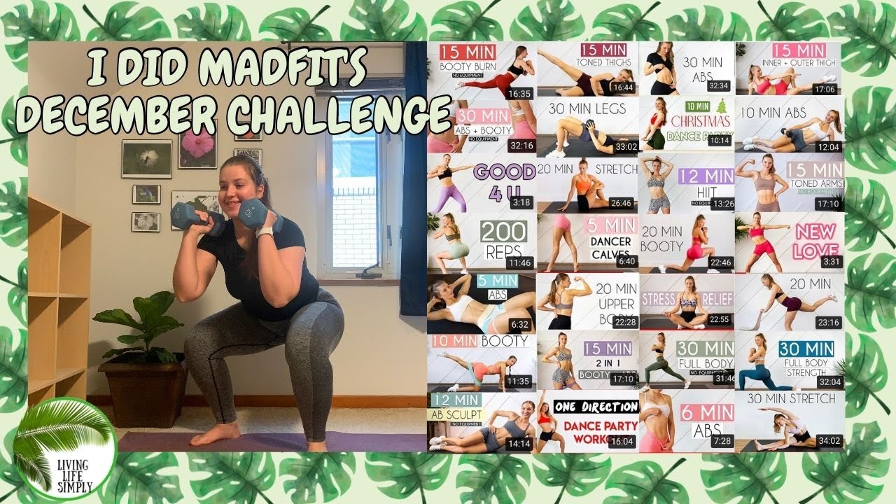 I Completed MadFit's December Calendar - So HAPPY I did it!