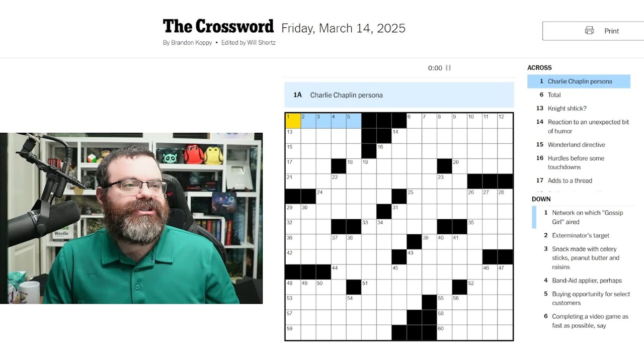 Learning Crossword Week 43 | NYT Crossword Friday March 14th, 2025