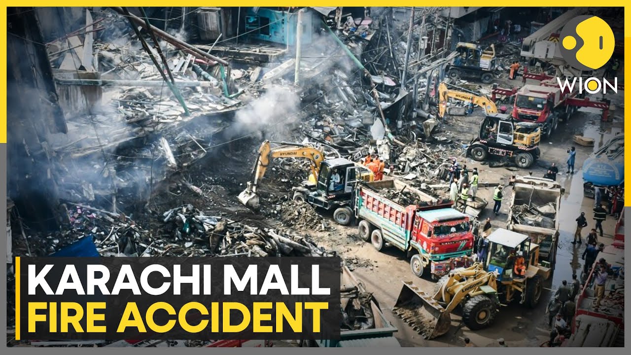 Karachi Shopping Mall Fire Toll Rises To 23; Rescuers Search For Dozens Missing | WION News