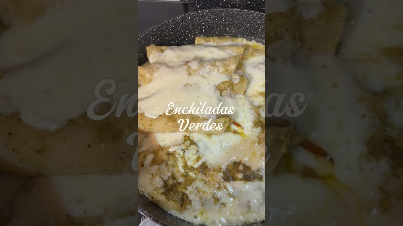RECETA DE ENCHILADAS VERDES A MI ESTILO #recetasfaciles  #shorts  #recetaseconomicas #recetasricas