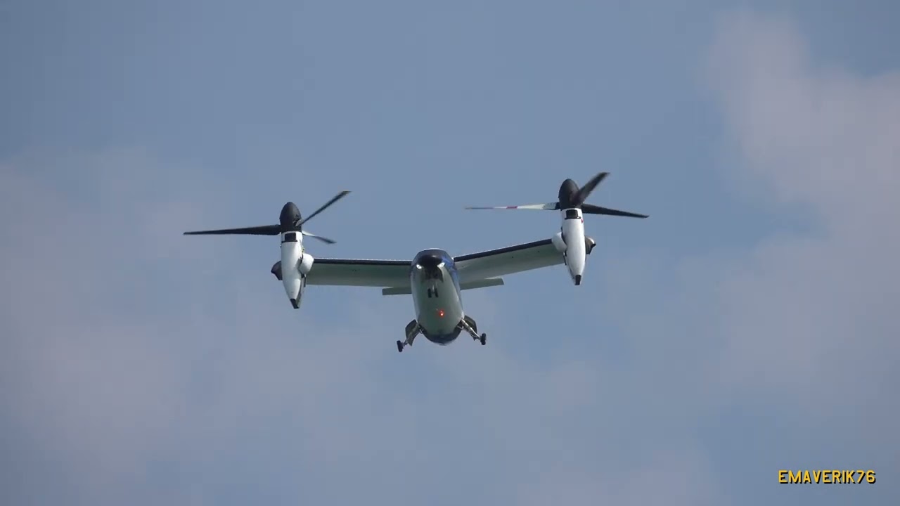 JESOLO AIR SHOW 2022 - LEONARDO CONVERTIPLANO AW609 - SONY RX10 IV - 4K