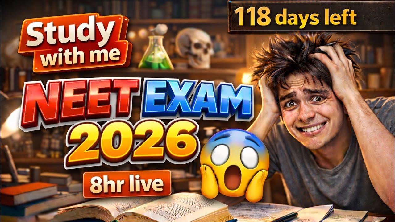 Study with me📚✏ LIVE! #livestreaming #youtube #video #live #study #dailylive #neet #jee #2026