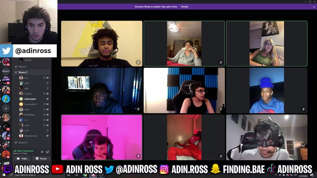 Ricegum, Stable Ronaldo, and Kyree Walker Compete for one Baddie in Adin's E-Date Show!! *Part 2*