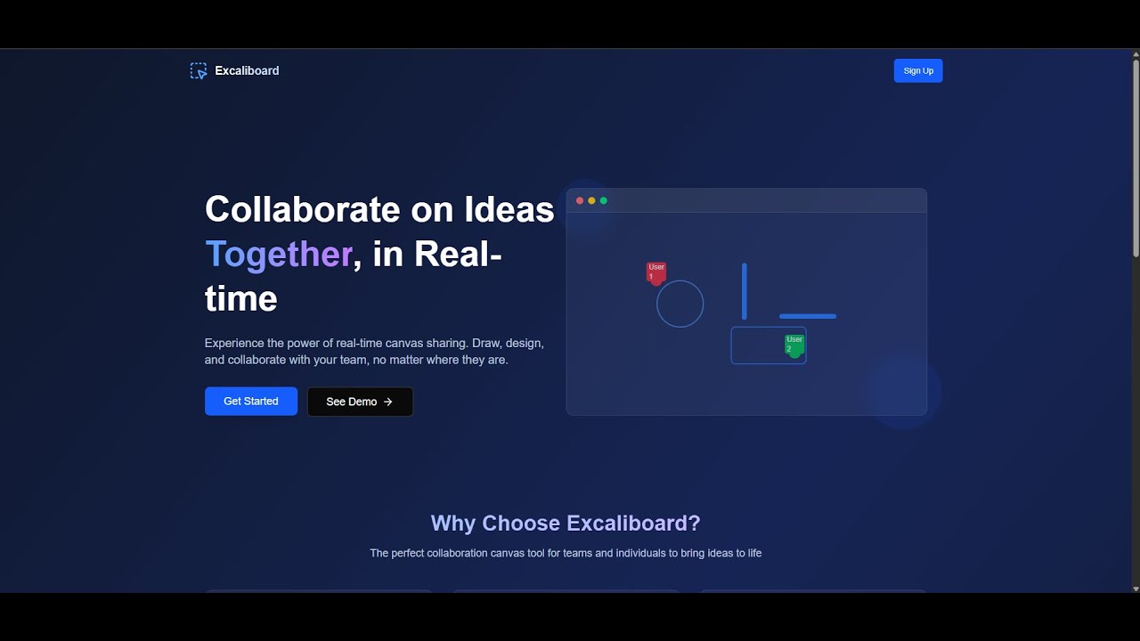 Excaliboard - A drawing canvas (excalidraw.com clone)