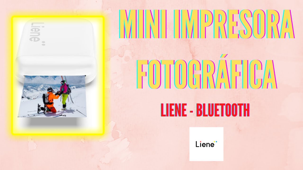 Mini IMPRESORA Fotográfica Bluetooth | LIENE | 2x3'' | Batería recargable