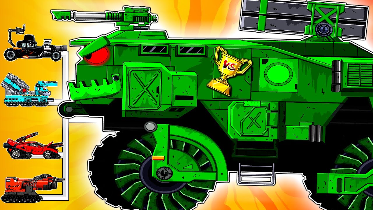 Green Armored Beast vs All Tanks! Tournament Final Battle