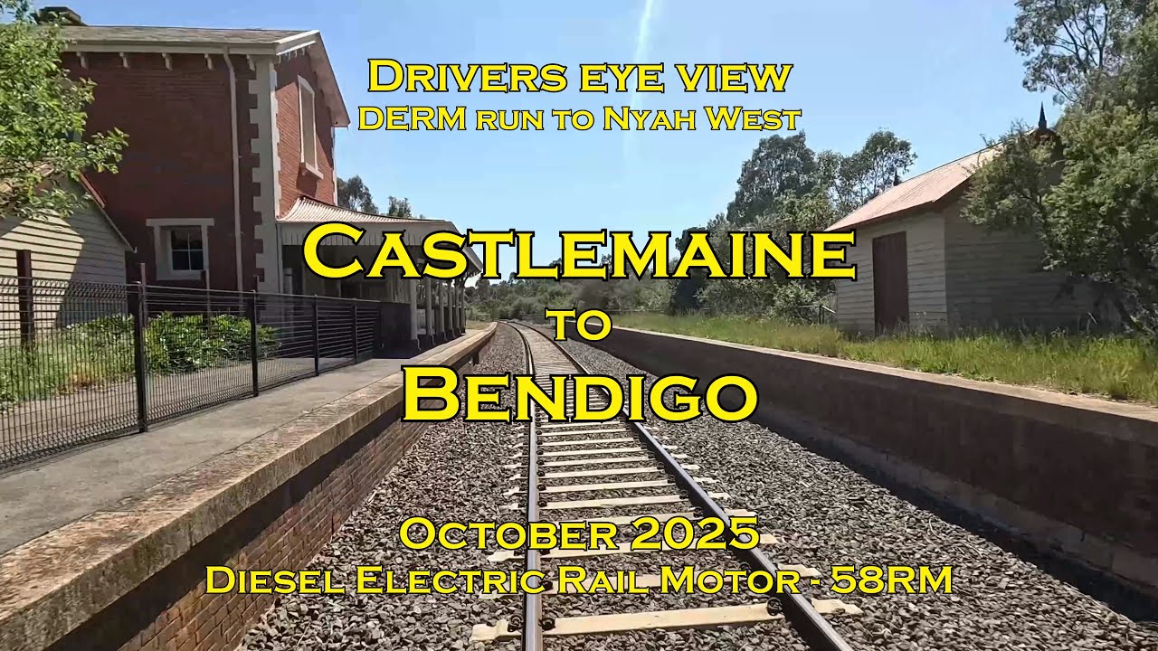 Drivers eye view, Castlemaine to Bendigo, DERM, Oct 2025